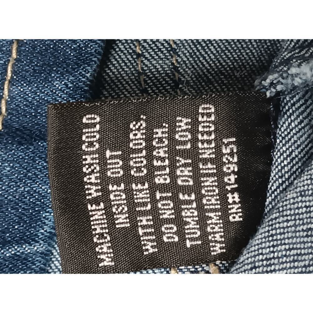 New Baccini Denim Jacket Blue Size Small Classic Button Front Casual Jean - Picture 13 of 14